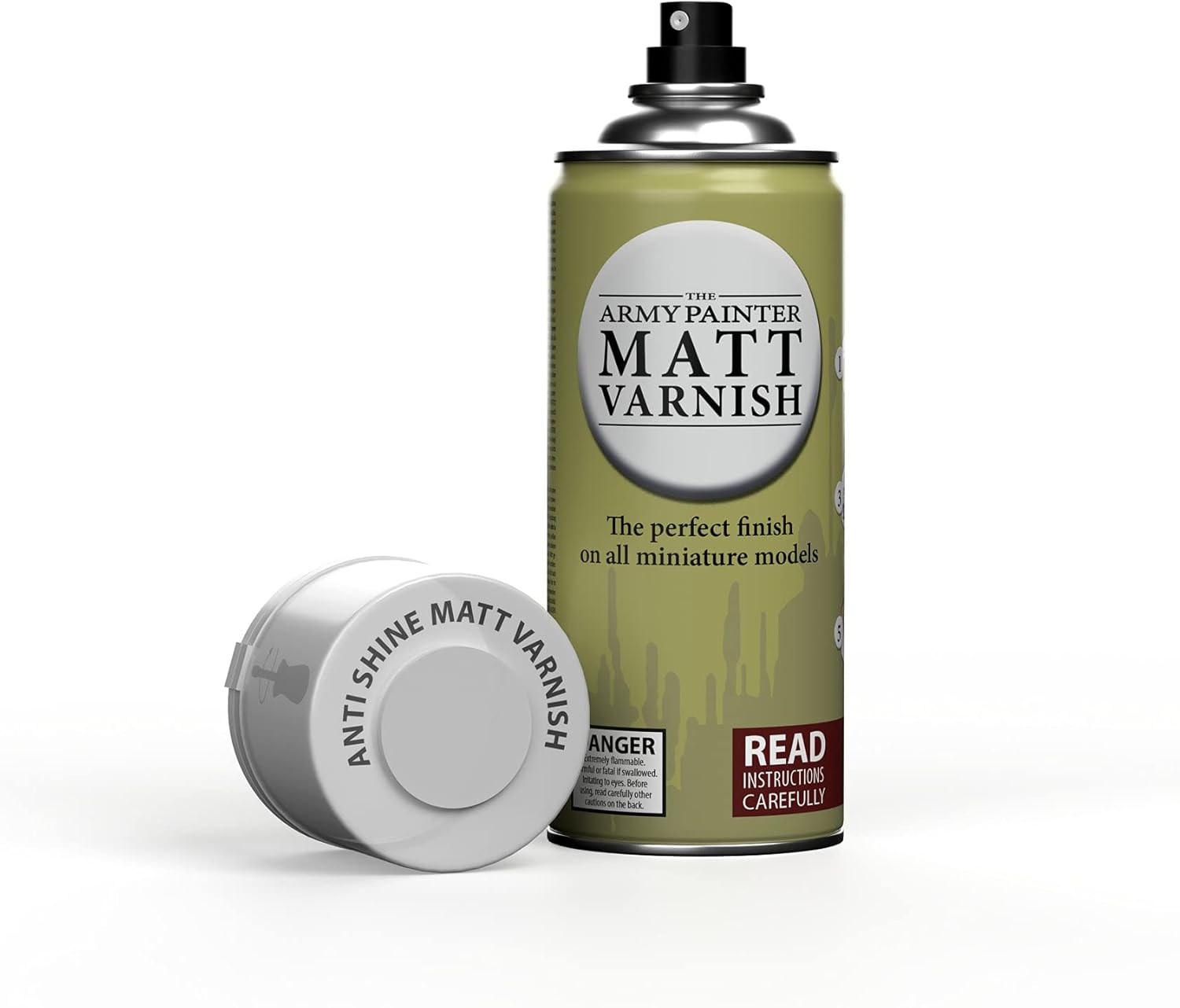 The Army Painter Anti Shine Matt Varnish for Miniature Painting – Acrylic after Quickshade Protector Spray Varnish for Miniatures, 400ml