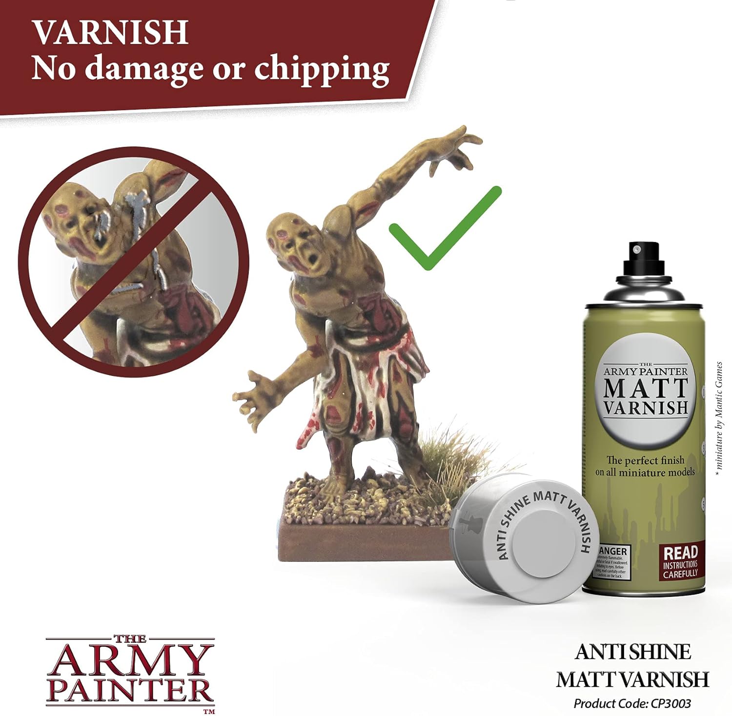 The Army Painter Anti Shine Matt Varnish for Miniature Painting - Acrylic after Quickshade Protector Spray Varnish for Miniatures, 400ml - Image 3